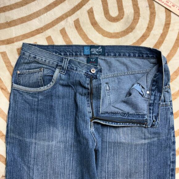 VINTAGE MIKA • WIDE LEG BAGGY SKATER JEANS - Picture 5 of 8